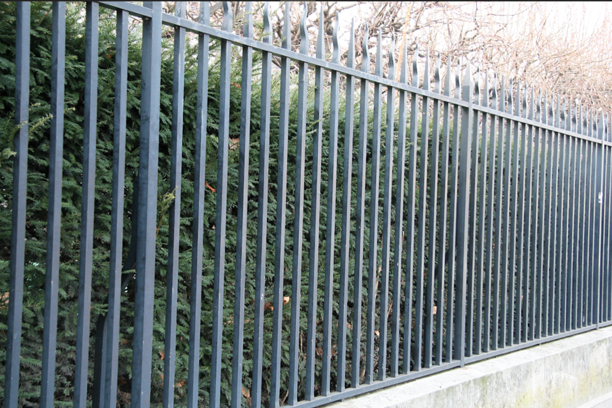 wrought iron fence, london