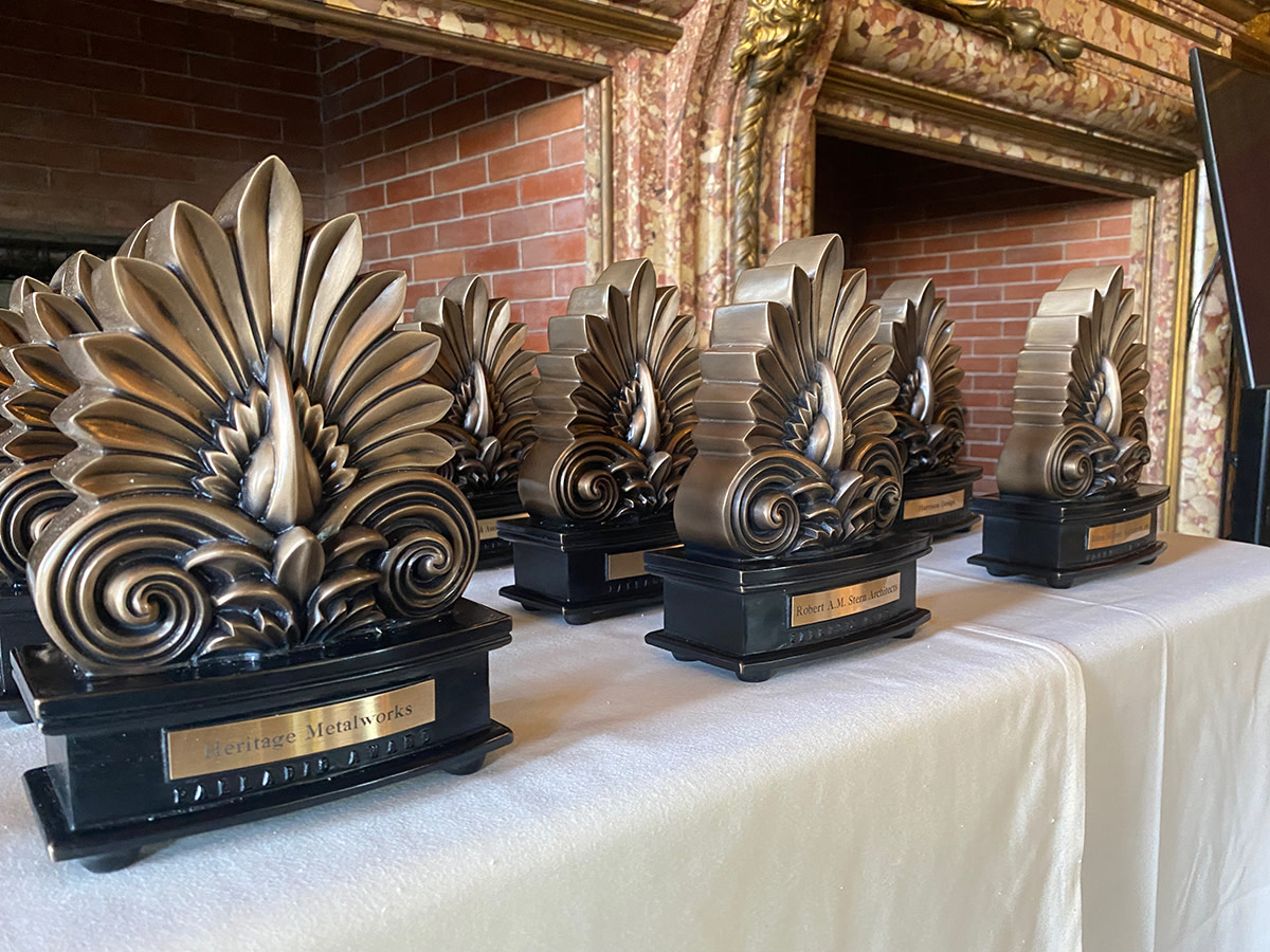 The Palladio Award trophies.