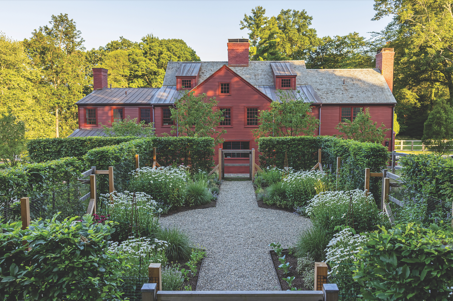 historical farmhouse perrennial kitchen garden landscape design