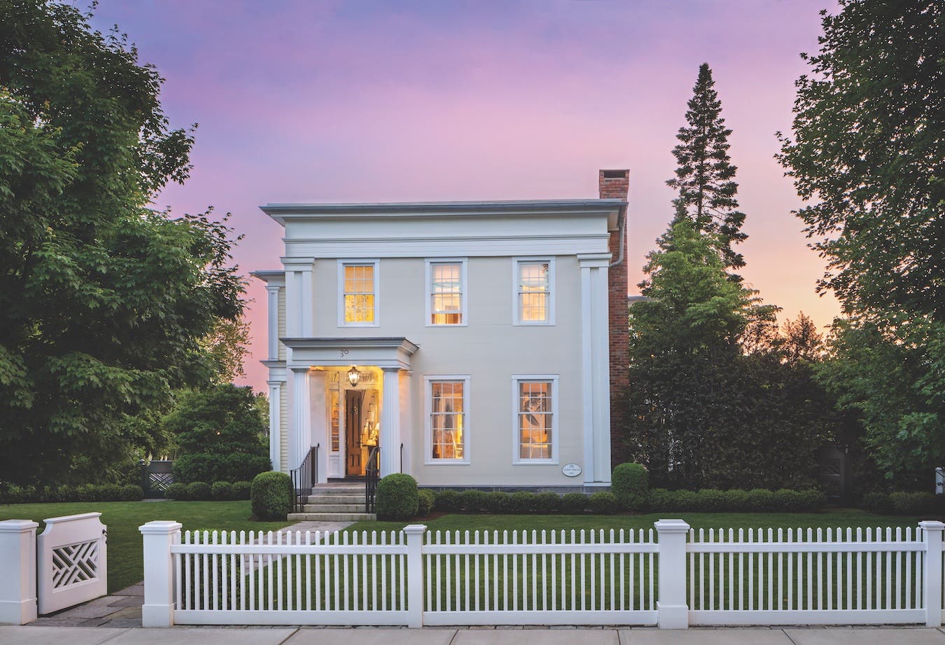 essex village connecticut greek revival home robert orr architects