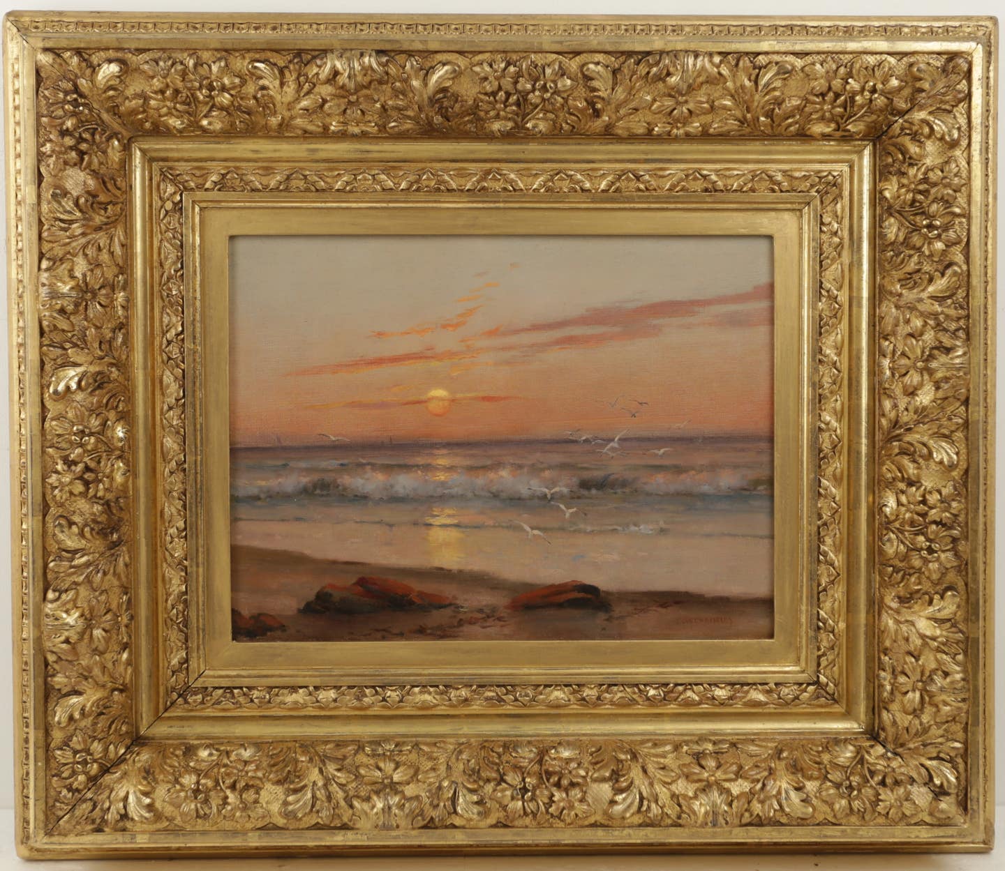 george-w-chambers-sunrise-shoreline-with-seagulls-victorian-art-paintings-for-sale-lg.jpg