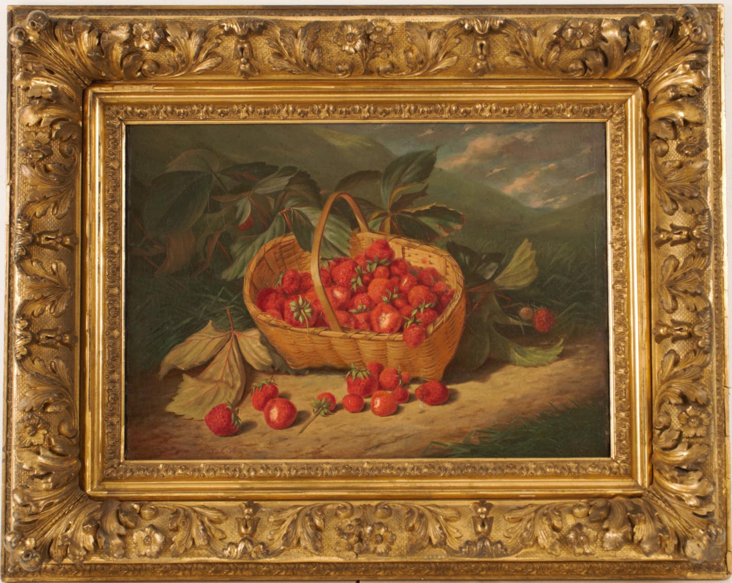 frederick-stone-batcheller-baskets-of-strawberries-in-landscape-19th-century-artwork-for-sale-lg.jpg